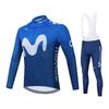 2026 Movistar Team Велосипедные джерси с длинным рукавом Ropa Ciclismo Maillot Велосипедная одежда Дышащая Mtb Велосипедная одежда