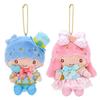 Mascot Holder Little Twin Stars Kiki: Approx. Width 10 X Depth 6 X Height 15cm Lala: Width 11 X Depth 7 X Height 15cm