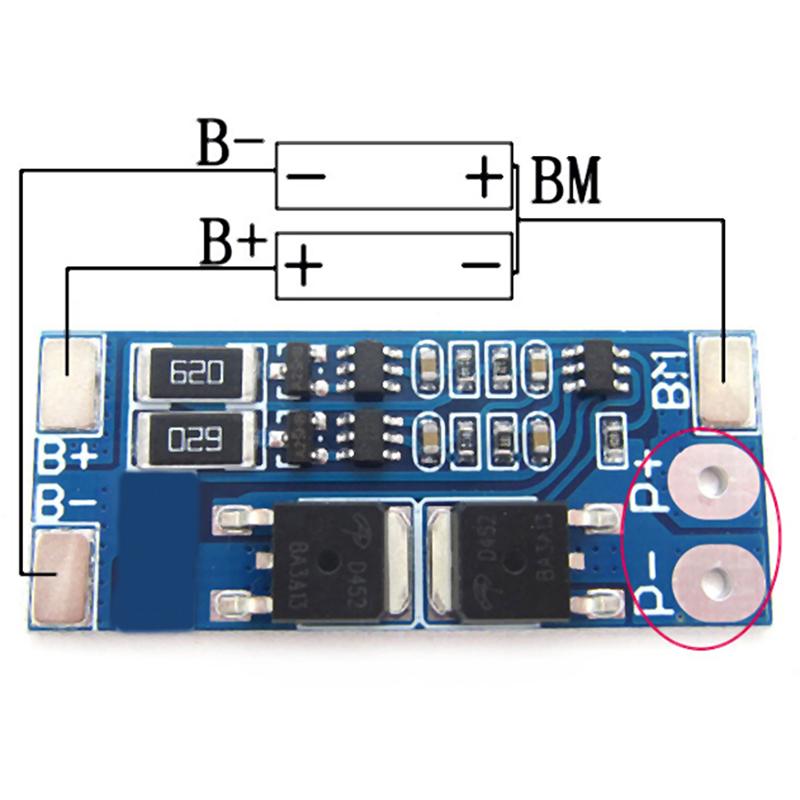 Баланс 18650 Литий-ионный аккумулятор Bms Защитная плата зарядного устройства