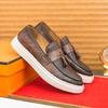 2025Новые мужские формальные туфли с кисточками, формальные, удобные, дизайнерские лоферы на плоской подошве, мягкая подошва, обувь для ходьбы на открытом воздухе