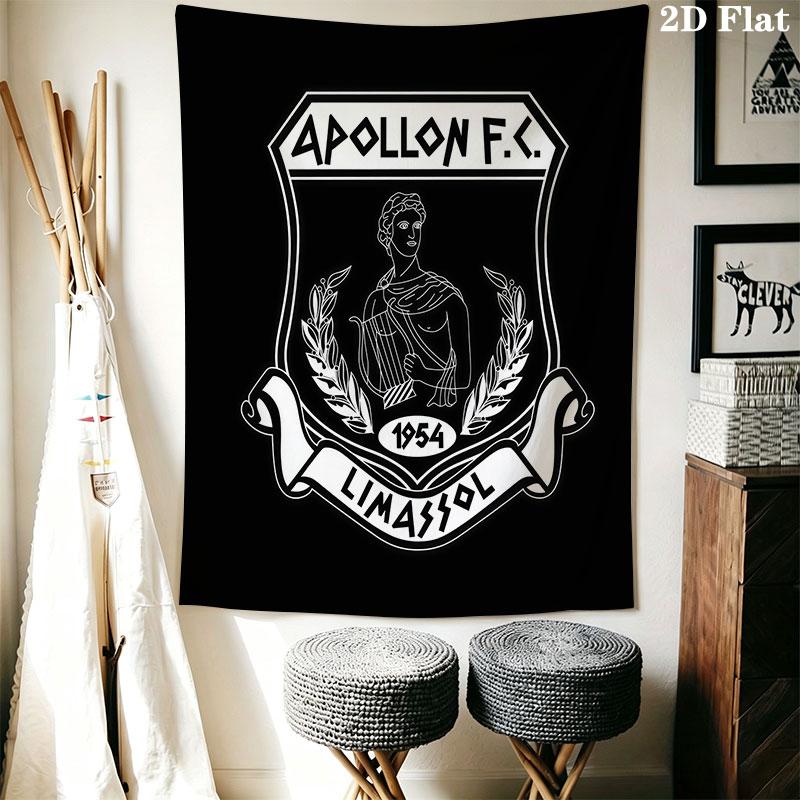 Apollon Limassol FC Wall Hanging Printed Fabric Blanket Decorative Tapestries for Bedroom Living Room Home Decor
