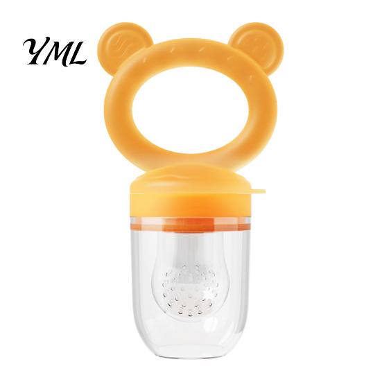 Baby Led Weaning Supplies Silicone Fruit Feeder/Mold, Food Training Teething Relief Pacifier, Easy Feeding Tool to Hold Safe Chewer for Infants Travel