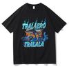 Fashion Tralalero Tralala Funny Shark with Shoes Meme T Shirts Men Casual Humor Tshirt Man Gothic Vintage Short Sleeve Tshirt