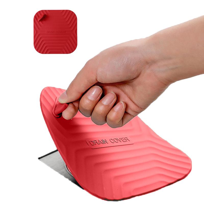 Силиконовая сливная крышка для пола, сетчатый фильтр для слива раковины, противозасоряющаяся подушка для ванной комнаты, универсальная крышка для защиты от волос и насекомых, бытовые принадлежности