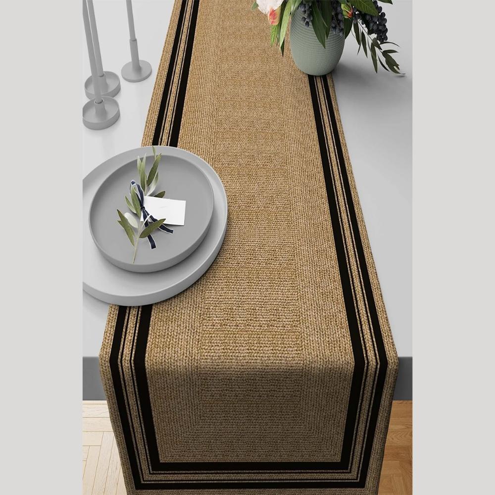 40x140 см Замшевая тканая ткань премиум-класса, устойчивая к пятнам, скатерть с цифровой печатью Runner VHR-15