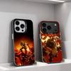 Игровой Dark D-Dooms Крутой Чехол Для Телефона Для iPhone 17,16,15,14,13,12,11,Pro,XS,Max,Plus,Mini,SE4,E IMD Матовый Черный