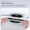 Car Door Handle Protector Anti-Collision and Anti-Scratch Protection Black Strip Sticker Volvo Xc60 Xc90 S60 S80 S60l V40 V60