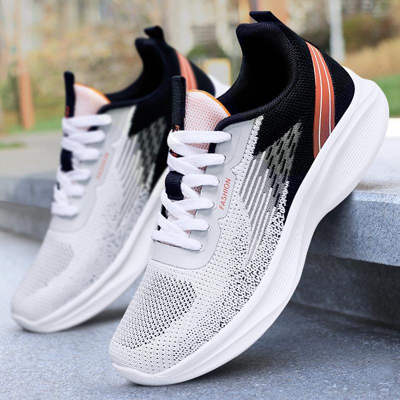 Men's Shoes Summer New Single Shoe Lace-up Running Shoes Fashion Trendy Sports Shoes