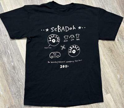 SEBADOH Пекарня HARMACY Remembering Time Tour 2011 Футболка BO1340 Унисекс Футболка