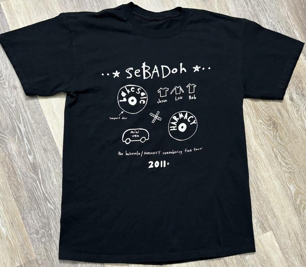 SEBADOH Пекарня HARMACY Remembering Time Tour 2011 Футболка BO1340 Унисекс Футболка