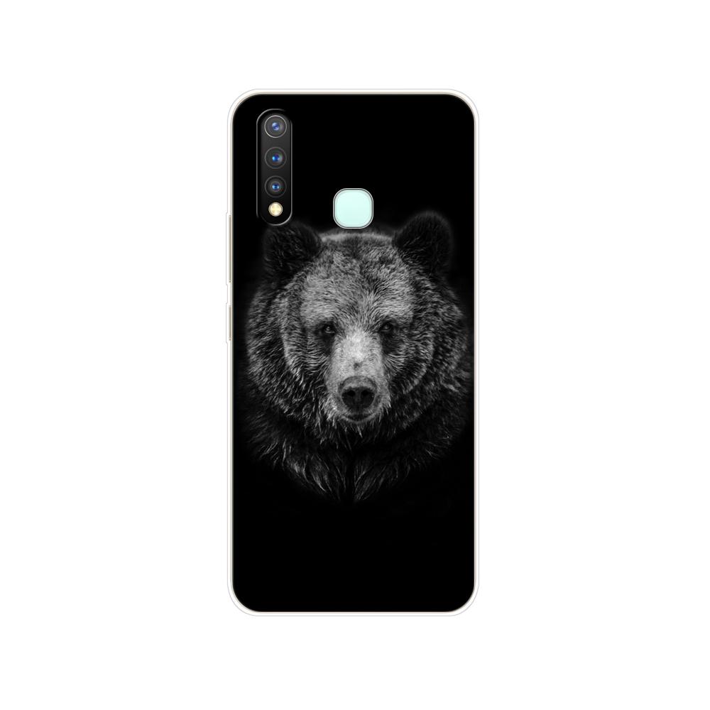 Чехол для Vivo Y19 6,53 дюйма, мягкий силиконовый чехол из ТПУ для Vivo Y19 Y 19 VivoY19, чехол для задней панели телефона, защитный бампер, сумка, чехол