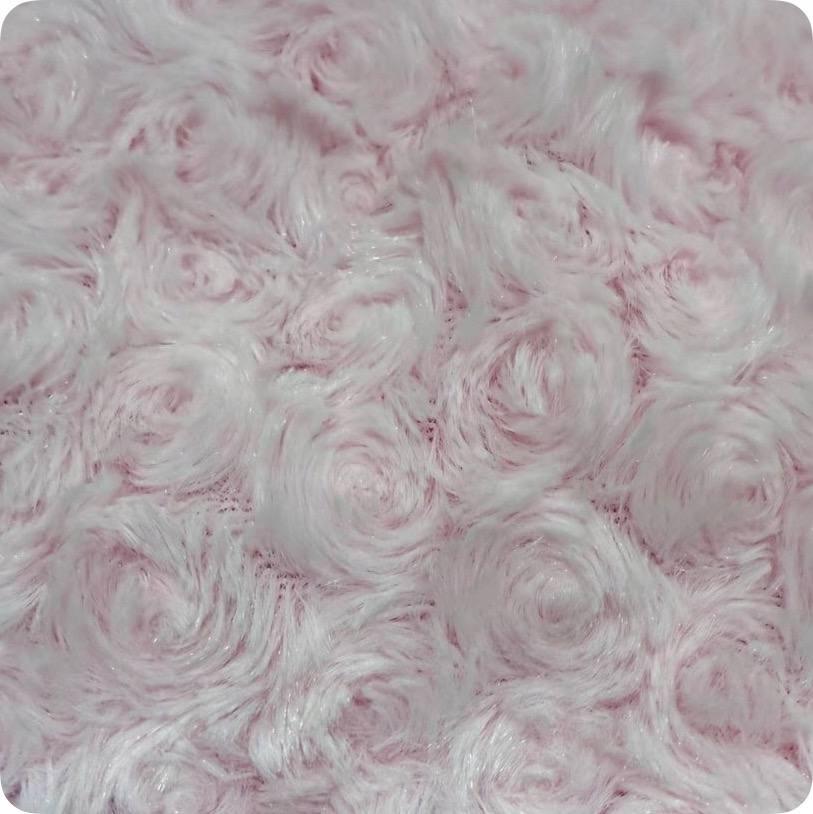 Girls' Vest 86 Warm 62 Fur Sleeveless 3D Roses Pink