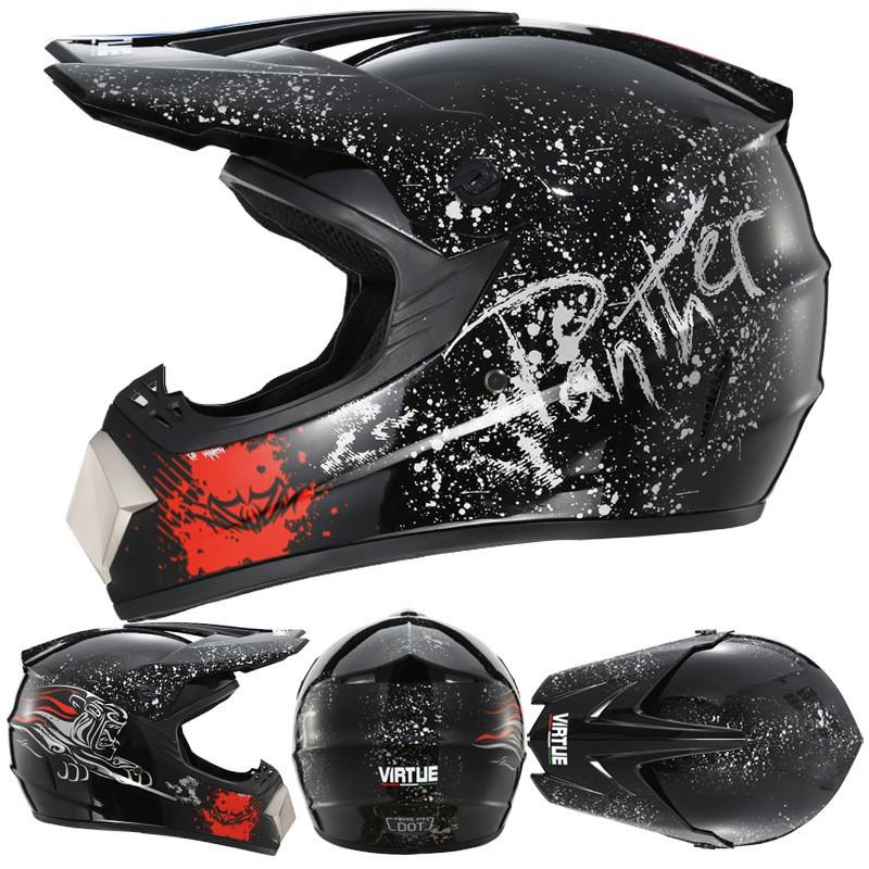 Full Face Motorcycle Helmet Off-Road Karting Mountain Downhill Racing - Adult Mens Cycling Safety Gear