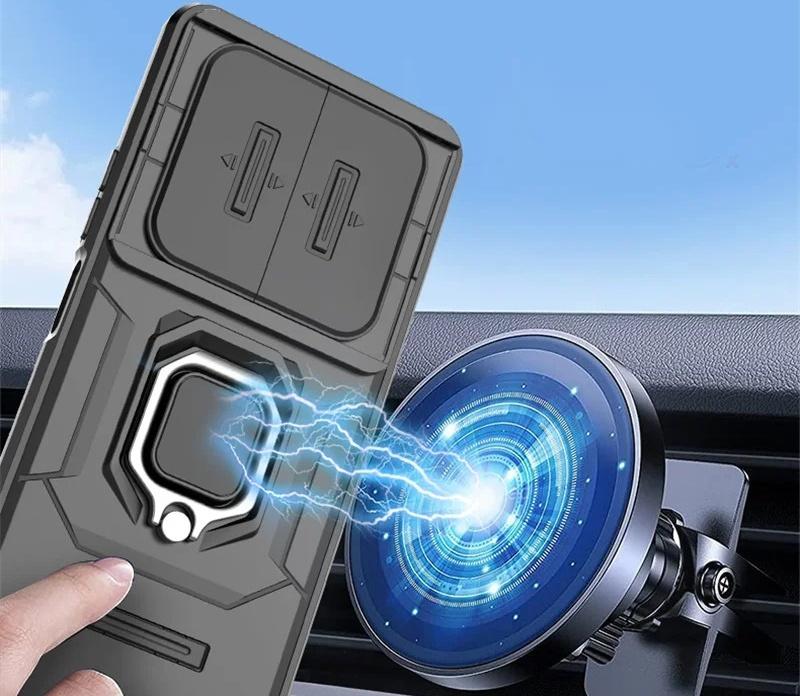 Для Xiaomi Poco X5 5G чехол автомобильный магнитный кольцо бронированный телефон чехлы для Poko Little Poco X5 X 5 PocoX5 5G камера защитная задняя крышка