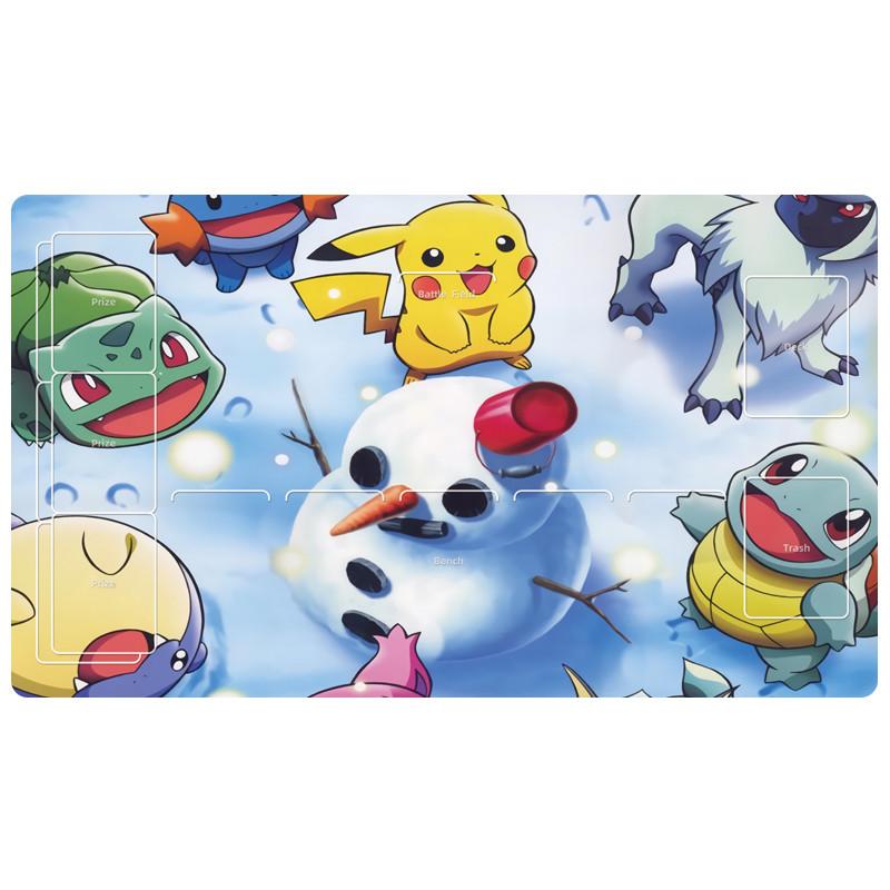 Pokemon Ptcg Card Mat Lillie Lucario Ash Ketchum XCm Anime Game Characters Self Made Diy Single Player Battle Cards Pad