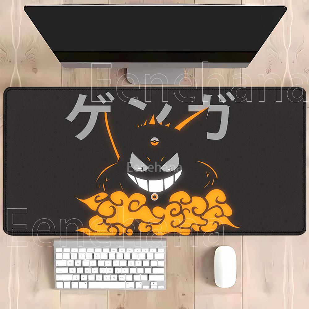 Gengar Anime Kawaii Mouse Pad Pc Keyboard Gaming Office Cute Playmat Hd Printing Overlock Esports Nonslip Base Desk Mat