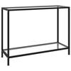 VidaXL Console Table Transparent 100x35x75 Cm Tempered Glass 322835