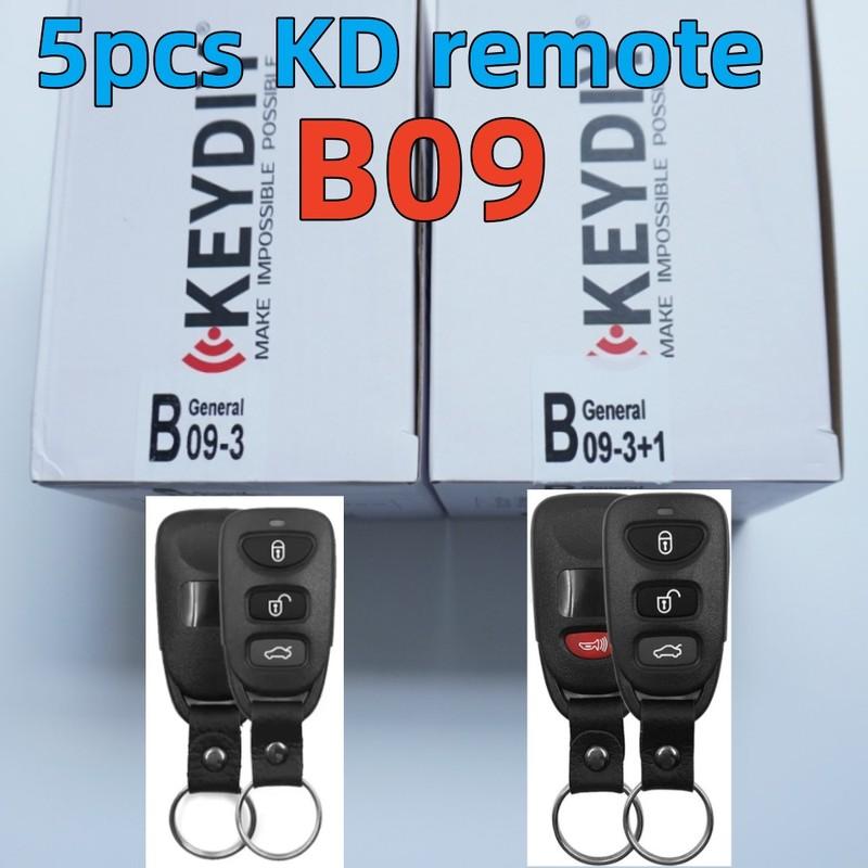 5PCS KD B09 Car Key for HY Style 3/4 Buttons Universal KEYDIY Remote Car Key for KD900 KD900+URG200 KD-X2 B Series Car Key