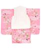 KYOETSU Kimono Set for Includes a Plain Kimono and 753 Cherry Blossom Spring 3-Year-Old Girls' Shichi-Go-San Ceremony, Accessories, (3. Dream,