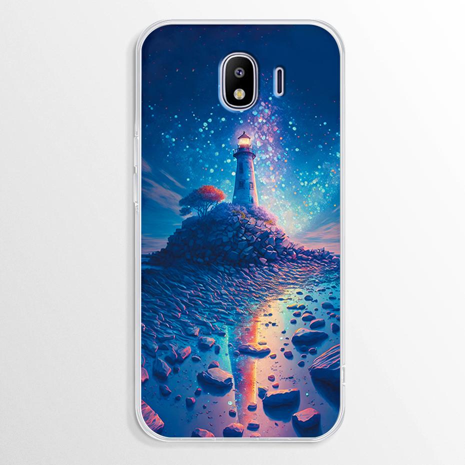 Мраморный чехол для Samsung Galaxy J4 2018 Чехол J400 J400F Мягкая ТПУ крышка для Samsung Galaxy J4 Plus J 4 J4+ Чехол J415F Fundas Чехол