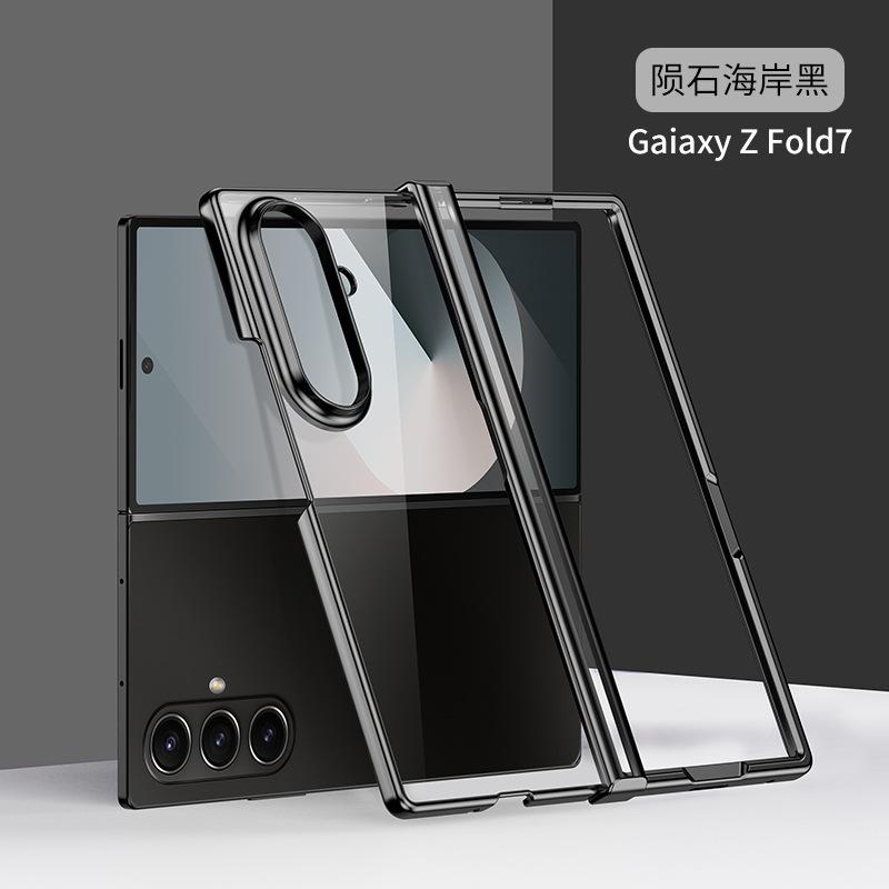 Для Samsung Galaxy ZFold 7 Ультратонкий Чехол для Телефона ZFold 6 Складной Экран Прозрачный Гальванизированный Шарнир Все Включено Защита от Падений