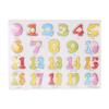 Wooden Cognitive Knob Puzzle Kids Educational Learning Toy with Hand Grip(Number)