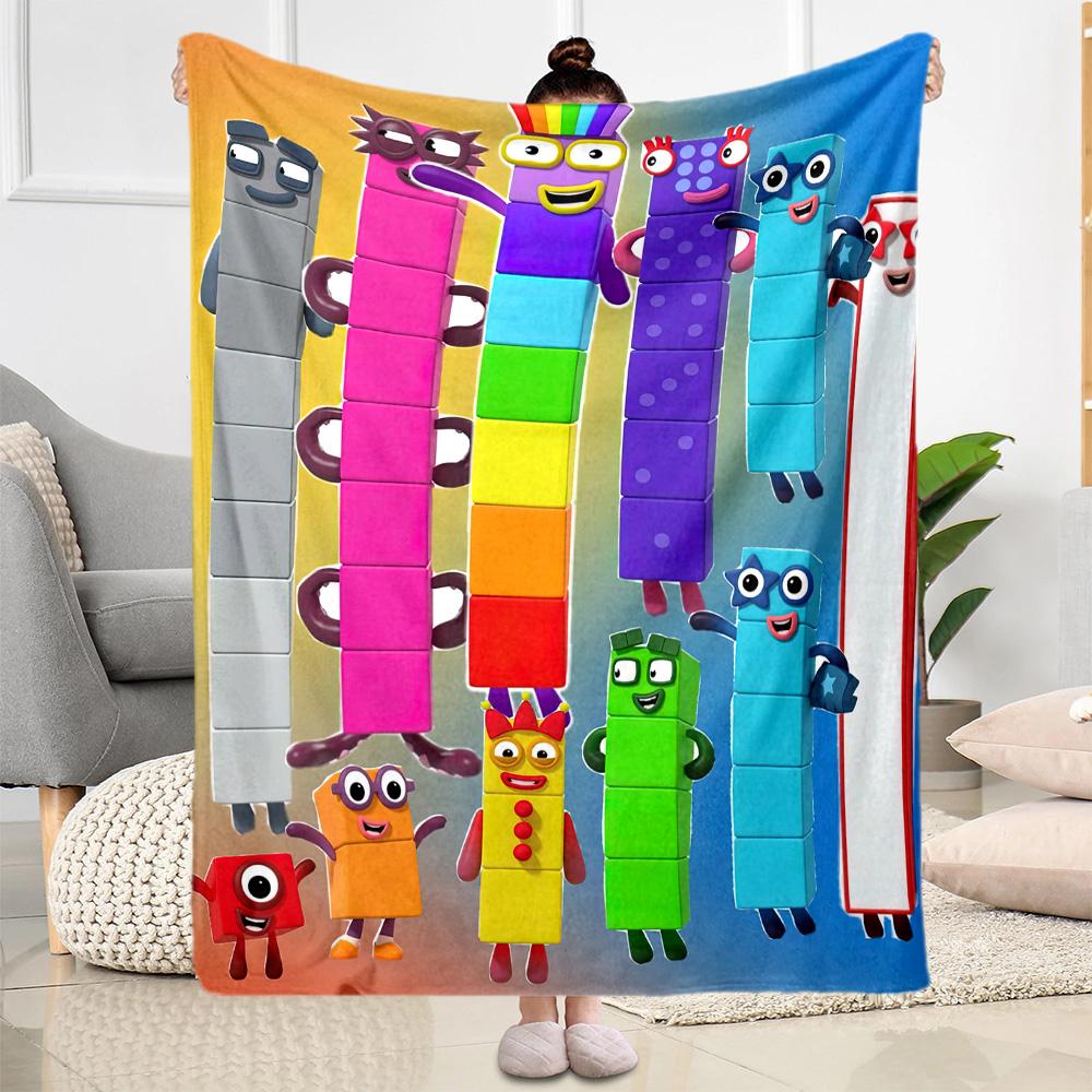 Numberblocks Blanket Durable Comfort Great for Chair Couch Seaside Four Seasons Universal Modern Style Ideal Gift For Birthday Valentine'S Day