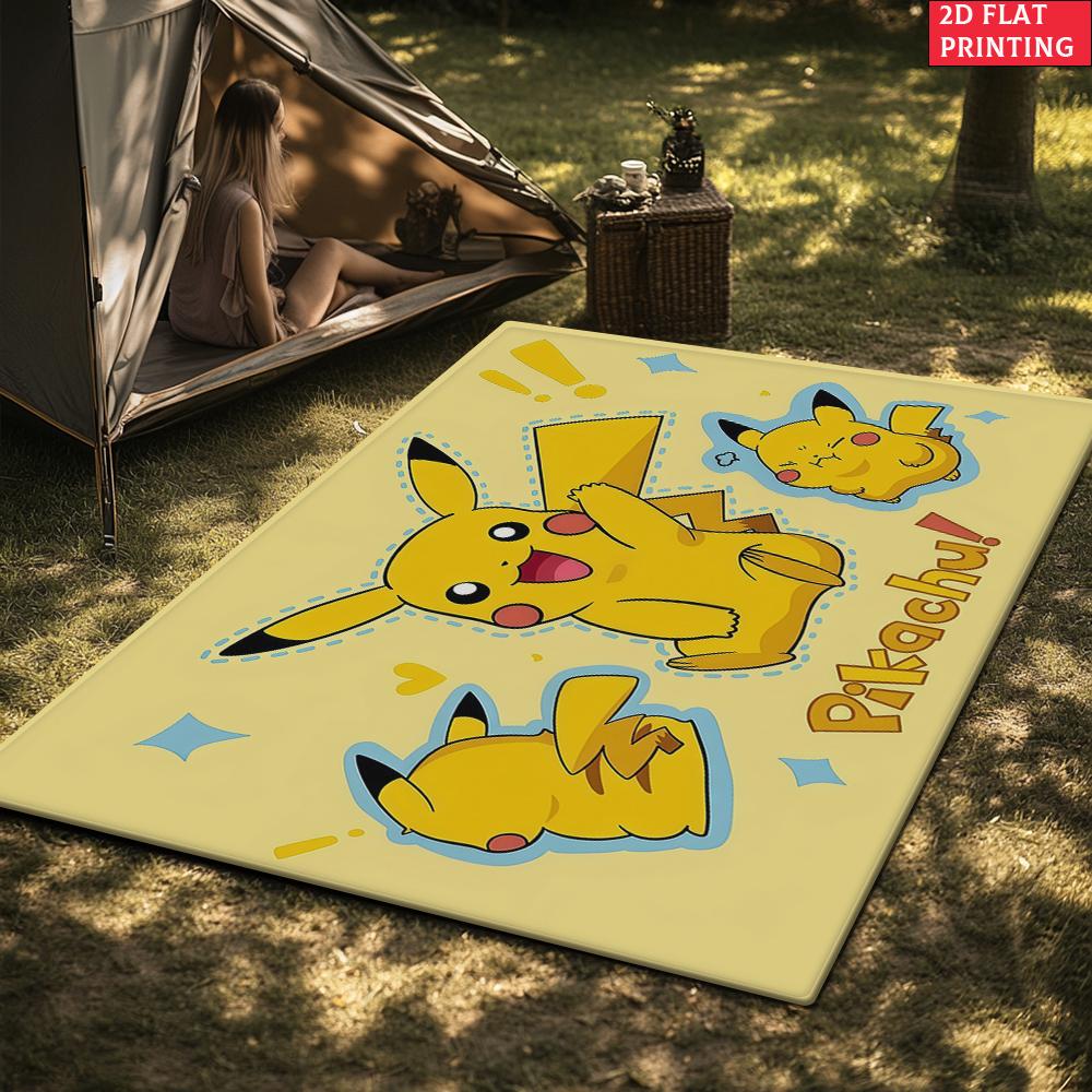 Cute Yellow Cartoon Character Area Rug Anti Slip Washable Floor Mat For Kids Bedroom Living Room Game Bedroom Home Decor Carpet
