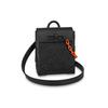 LOUIS VUITTON Steamer Cow Leather Small Box Crossbody One Shoulder Handbag Regular Men's Black M58707