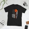 БАСКЕТБОЛ АМЕРИКАНСКИЙ ФЛАГ СТРАСТЬ ГРАФИКА Футболка унисекс с коротким рукавом