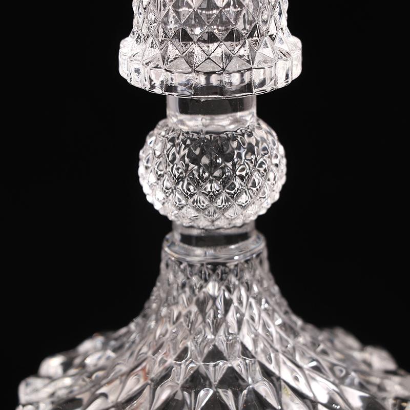 Vintage Glass Clear Candlestick Dinner Candle Holder Home Wedding Decorations