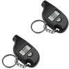 1-4pcs Mini Keychain Style Tire Gauge Digital Lcd Display Car Tire Air Pressure Tester Meter Auto Car Motorcycle Tire Alarm