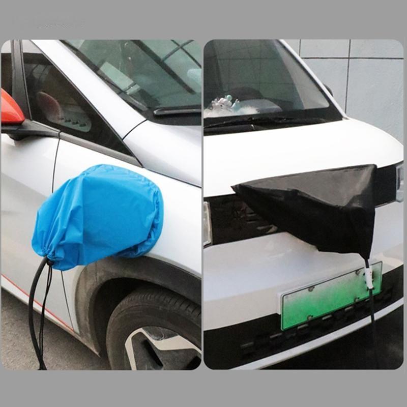 Car Charging Port Cover Charger Rain Bag Magnet Adsorption Waterproof Protection