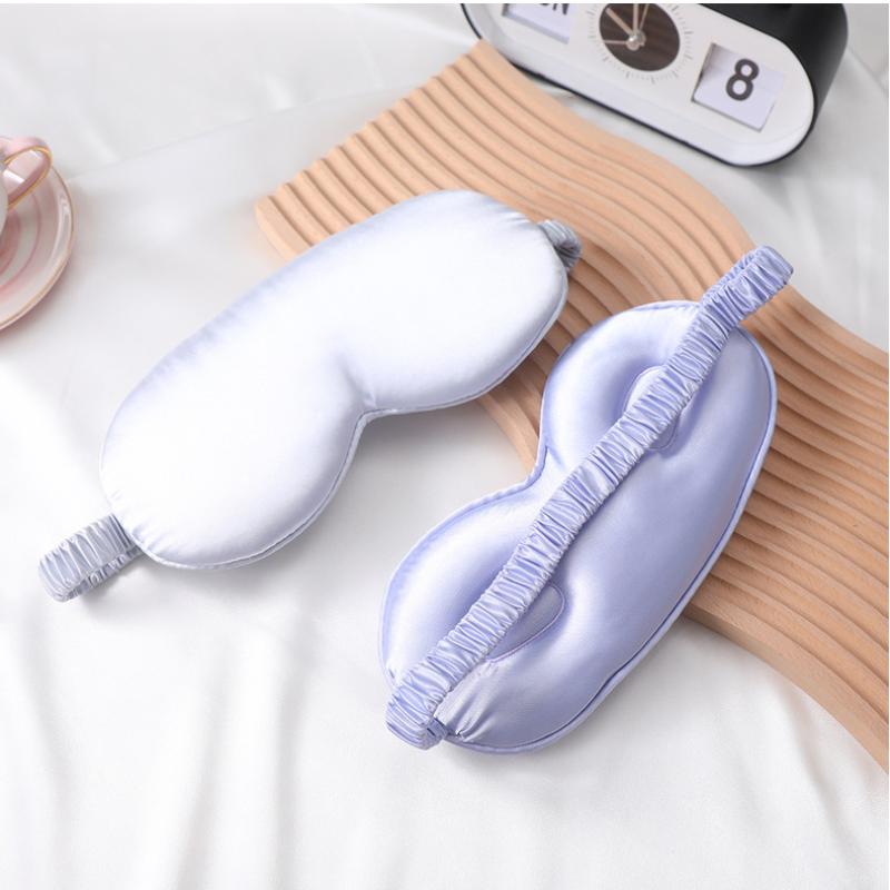 1Pcs Imitated Silk Sleep Mask 3D Contoured No Pressure Eye Covers Soft Blindfold For Sleeping Luxury Silk Sleep Eye Mask