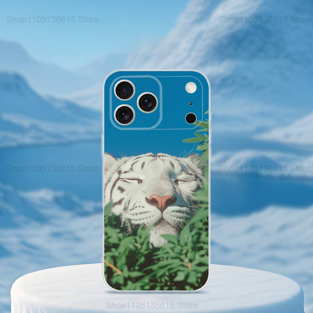 Cool Art Tiger Myth For iPhone 12,Mini,16,X,13,XR,15,Pro,17,Plus,11,Max,14,SE,XS,Transparent Soft Cover Case