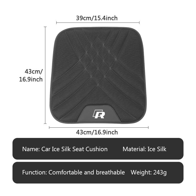 Car Ice Silk Seat Cushion Memory Foam Breathable Protector Pad For Volkswagen VW Golf Polo 4 5 6 Passat B5 B6 B7 CC Jetta Tiguan zr5
