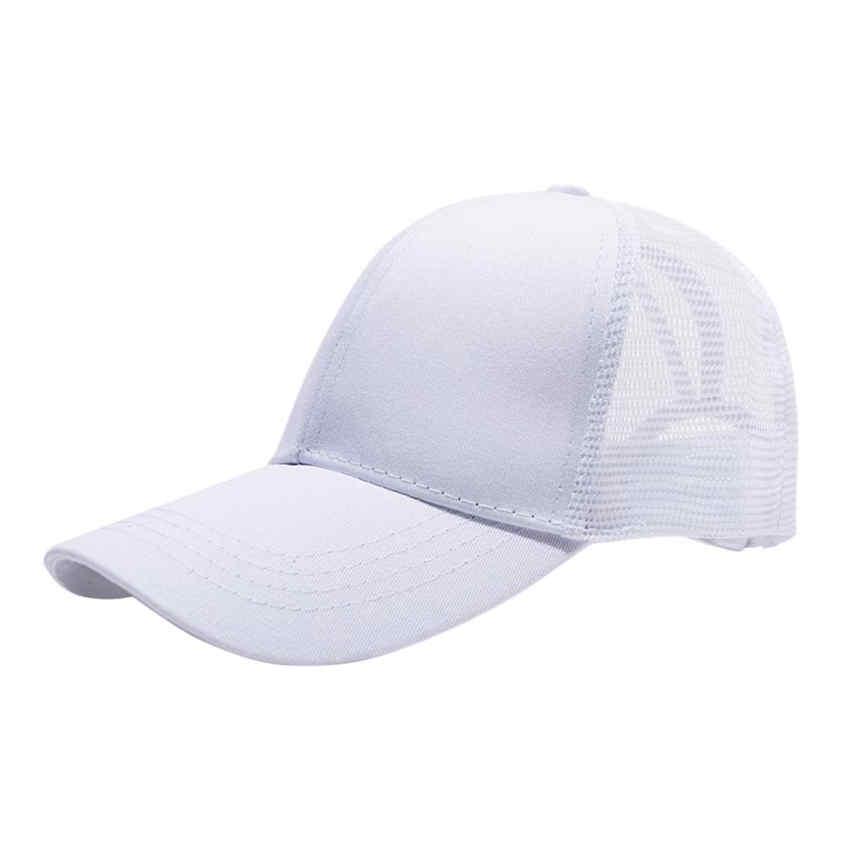 Модная женская бейсболка с хвостиком Snapback Hat Messy Bun Mesh Hat Спортивная шляпа от солнца