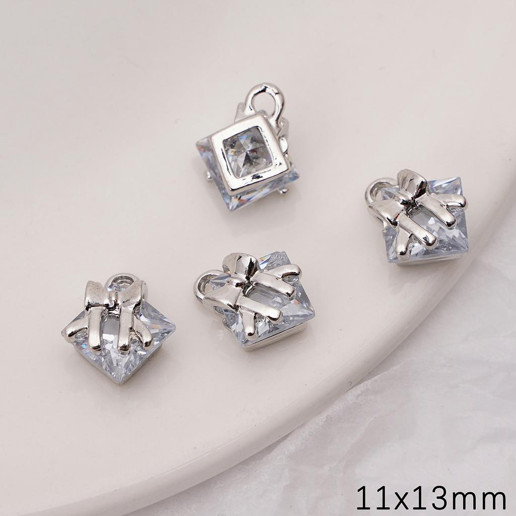 Набор блестящих металлических подвесок для изготовления украшений своими руками с дизайном сердца, ключа и цветка