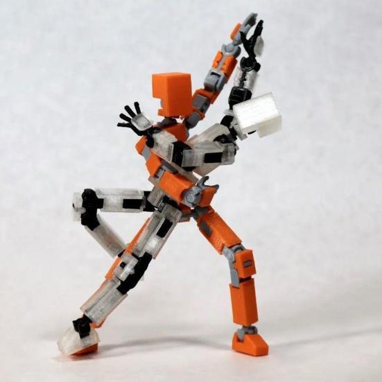 Суставное человеческое украшение, подвижные суставы с 3D-печатью, игрушка-робот с разной осанкой, человеческая фигурка, украшение для домашнего офиса и рабочего стола