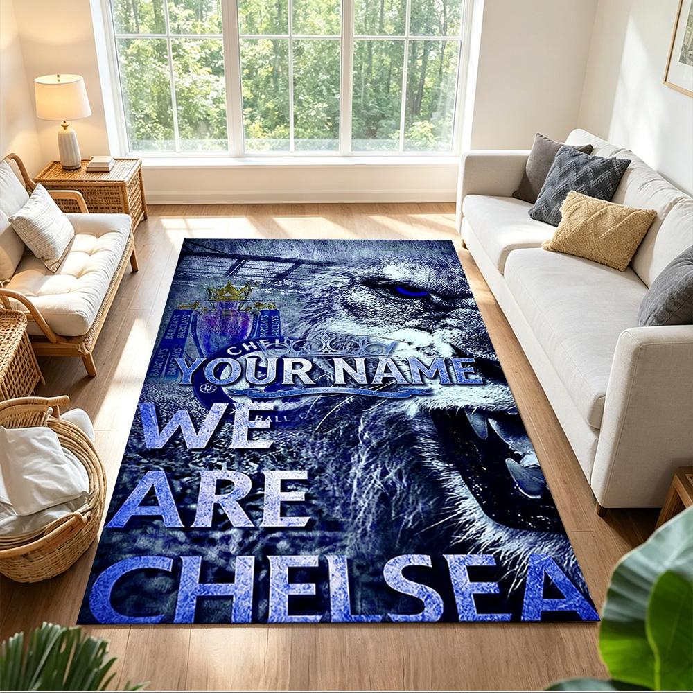 Chelsea Fc Football Player Customized Name Floor Mat Design for Dormitory Hallway Decorate room Foyer Antislip Carpet Anime Office Decor