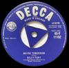 7-дюймовая пластинка BILLY FURY  Maybe Tomorrow 45F11102 Decca 1959 UK Rock Б/у
