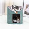 Складная кровать для кошек на дереве, кошачьи домики, кровать для сна для кошек в помещении, пещерный домик, двухэтажный, среднего и большого размера, для кошек на дереве