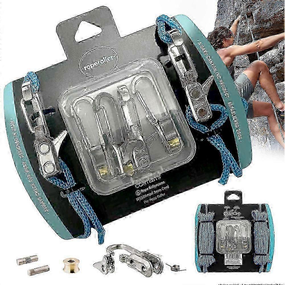 2025 Cord Rope Tightening Cinching Tool with Roller-Cam Technology for Hiking Camping Mountaineering