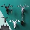 Vintage Deer Hanger Clothes Hanger Deer Horn Hat Scarf Key Deer Horn Hanger Wall Decoration Strong Bathroom Adhesive Hook
