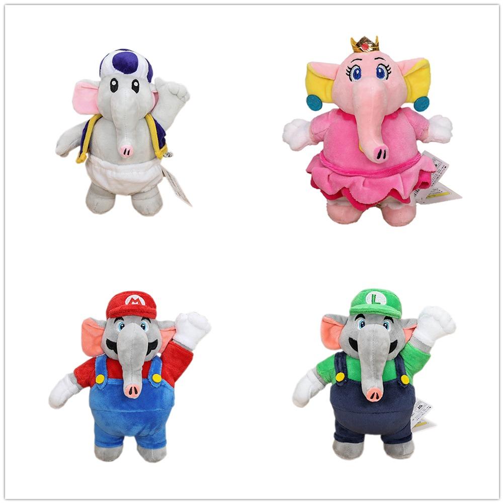 Bowser Dry Bones Koopa Bullet Bill Piranha Elephant Toad Peach Koops Poplin Snail Odyssey Cappy Yoshi Plush Toy