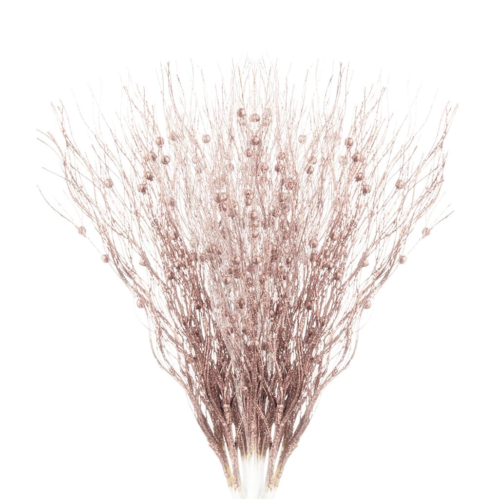 16 Pcs Pearl Stick Stems Bouquets Festival Tree Bead String for Wedding Party Decoration