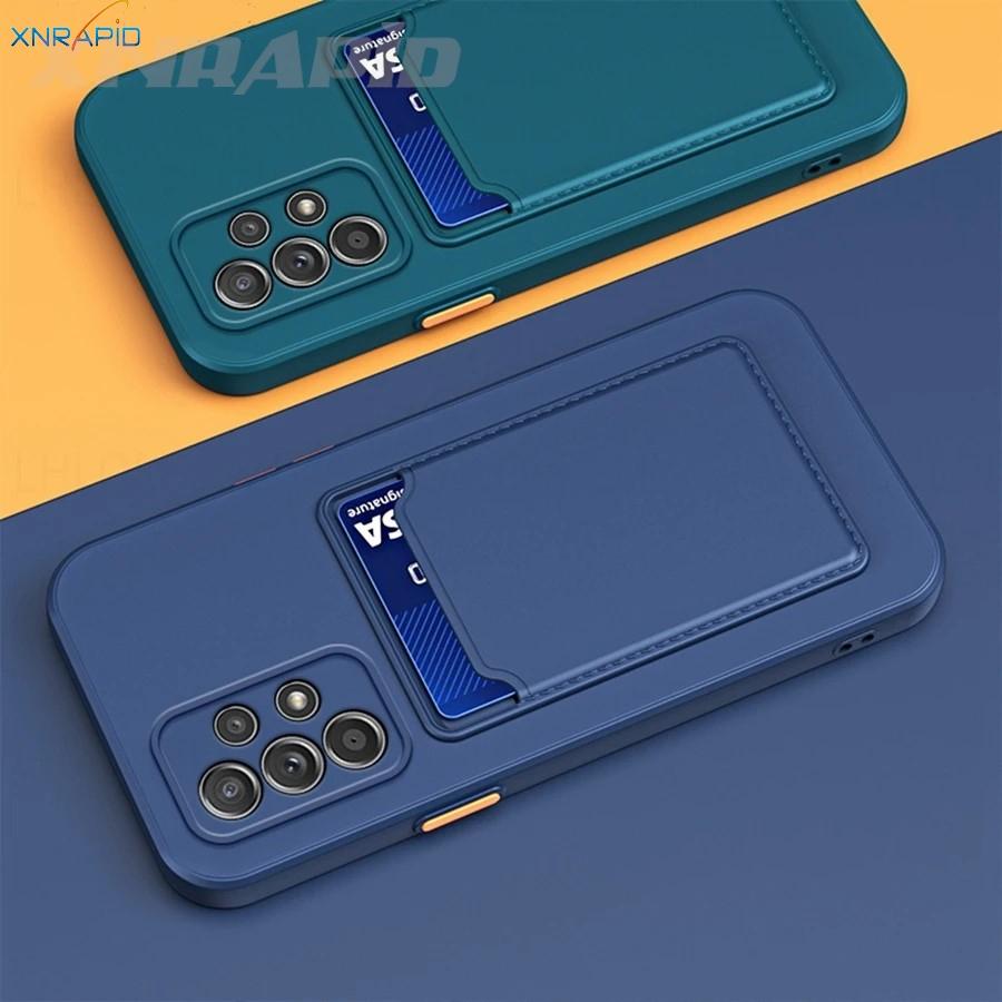 Силиконовый чехол-кошелек для Samsung Galaxy A32 A52 A52S A53 A72 A13 A33 A73 A23 4G 5G Слот для держателя карт Cover