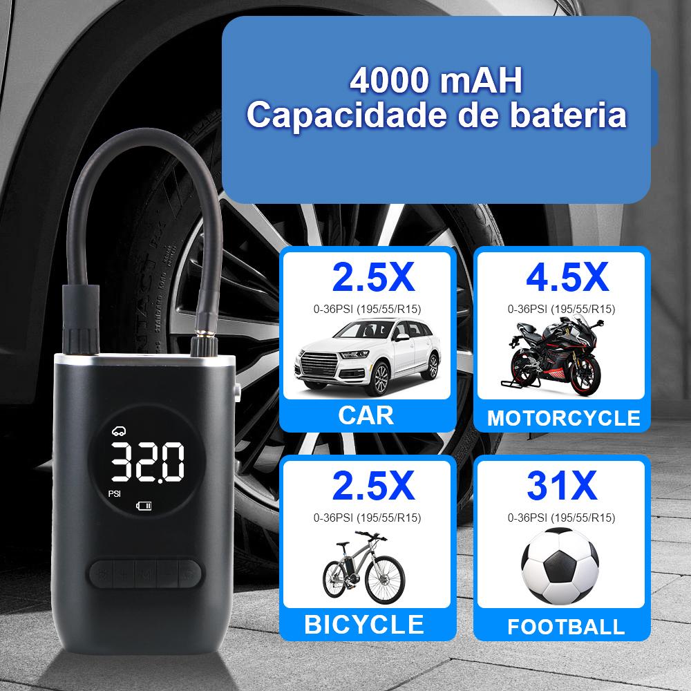 С светодиодной подсветкой беспроводной насос для накачивания шин мотоцикл велосипедный насос для накачивания мячей портативные аксессуары для шин ЖК-дисплей автомобильный электрический воздушный насос