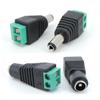 5pcs 2.1mm X 5.5mm DC Female Male Power Plug Adapter Jack Adapter Connector Male Plug Terminal for Led Strip Cameras Socket