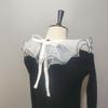Double Layered Shawl Fake Collar Clown Performance Detachable Ruffle Neckwear Sweater Dress Faux Collar Accessories